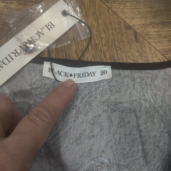 Dangerfield crow print dress size 20 AU New (fits 16-18 US) - Picture 3 of 4